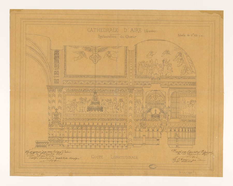 File:Plan de la cathedrale Aire-sur-l'Adour 1898 Archives nationales France.jpg