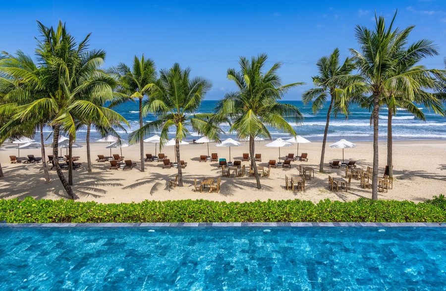 Mỹ Khê Beach an der Küste von Da Nang in Vietnam