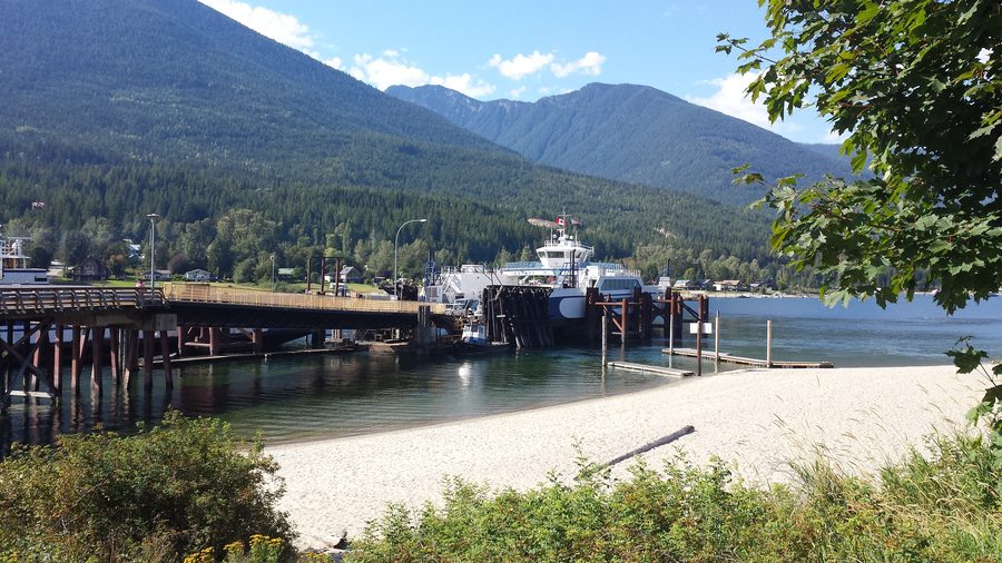 BC Ferries Kootenay Lake Balfour Terminal in British Columbia