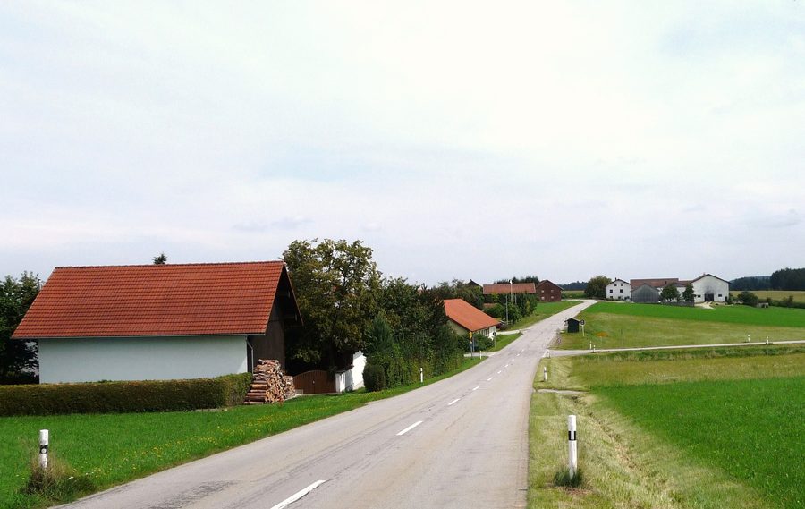 Blick auf Langeneck in der Gemeinde Wurmannsquick