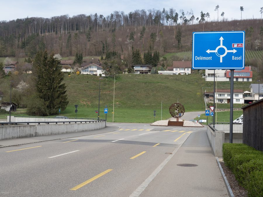 Brücke über die Birs bei Zwingen im Kanton Basel-Landschaft