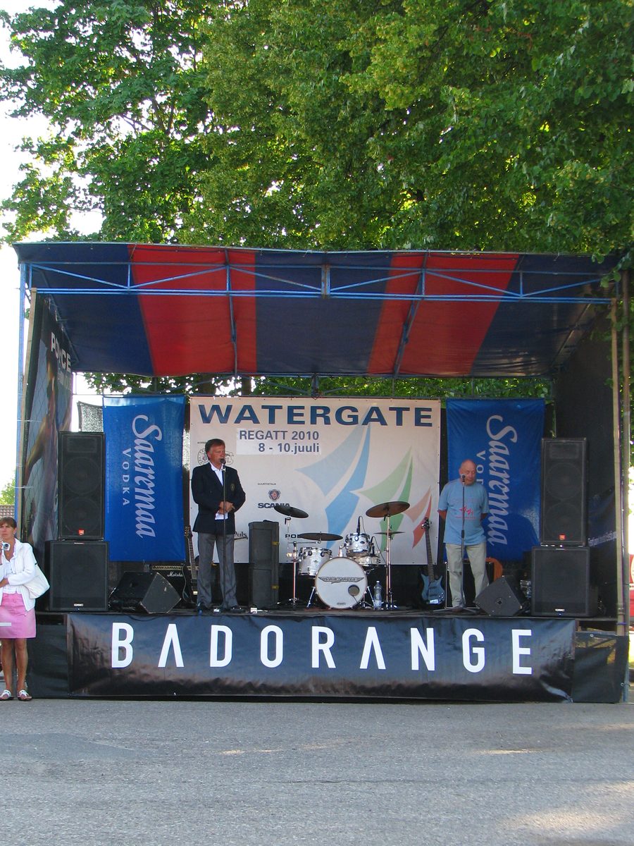 Cerimonia di chiusura della regata Watergate 2010 a Pärnu