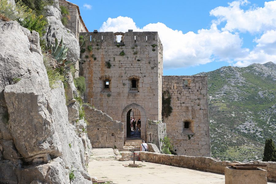 Third gate of Klis Fortress in Croatia