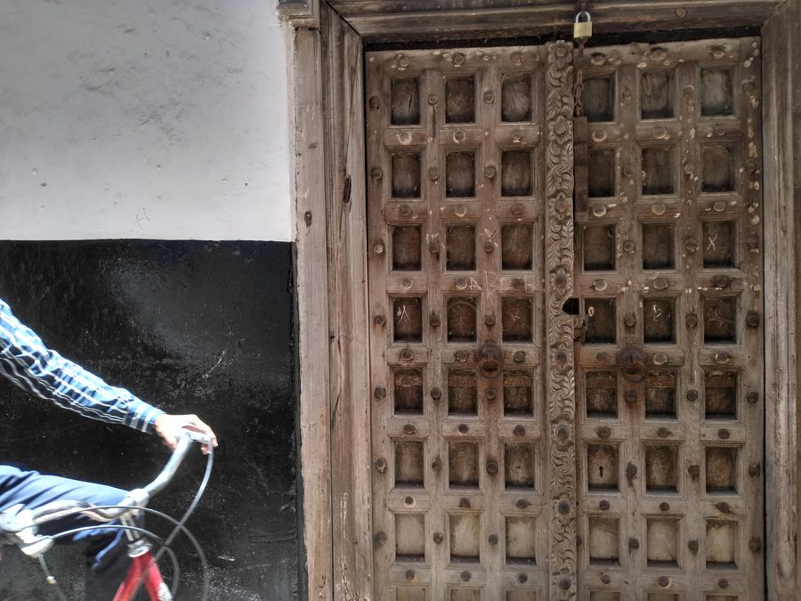 Carved Swahili door in Lamu Old Town