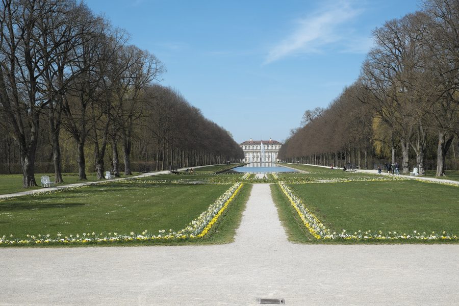 Neues Schloss Schleißheim mit Schlosspark in Oberschleißheim