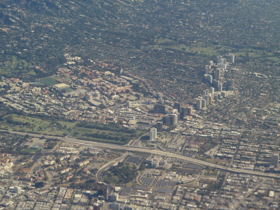 University of California, Los Angeles (UCLA) dall'alto