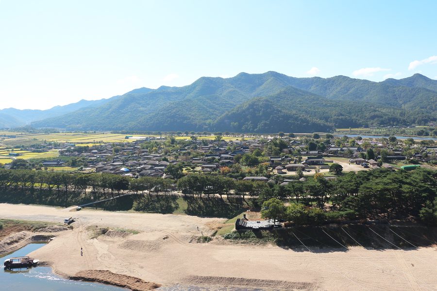 Hahoe Folk Village bei Andong in Südkorea
