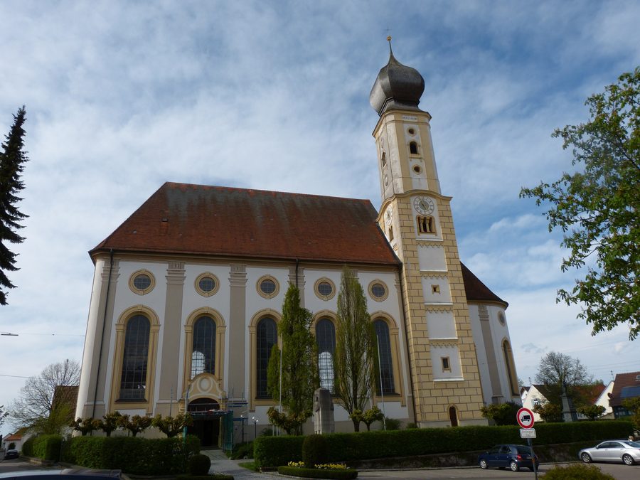 Pfarrkirche St. Stephan in Pfaffenhausen im Landkreis Unterallgäu