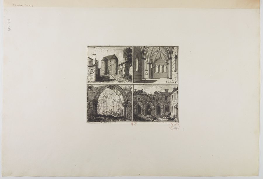 File:Vues d'architectures - (estampe) (1er état) - OR (Octave de Rochebrune) 12 mai 1866 ; Raoul de Roc(hebrune) - btv1b10540323k.jpg