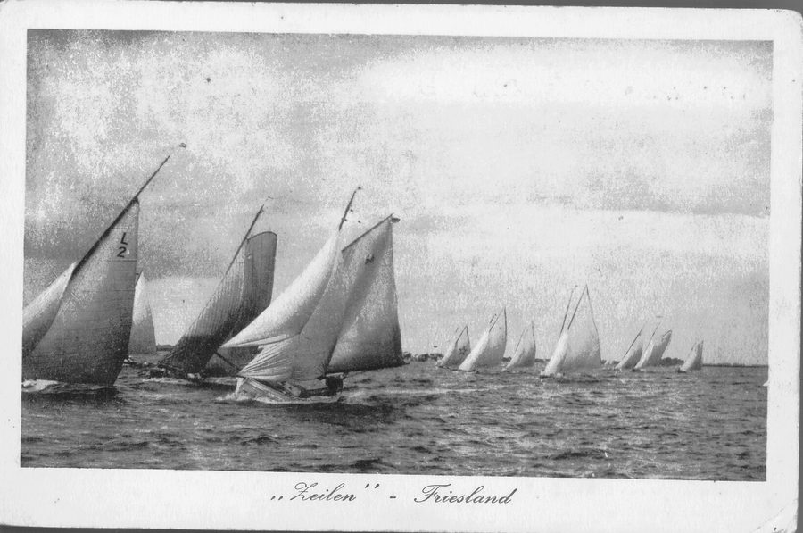 Regata velica storica sulle acque della Frisia presso Sneek