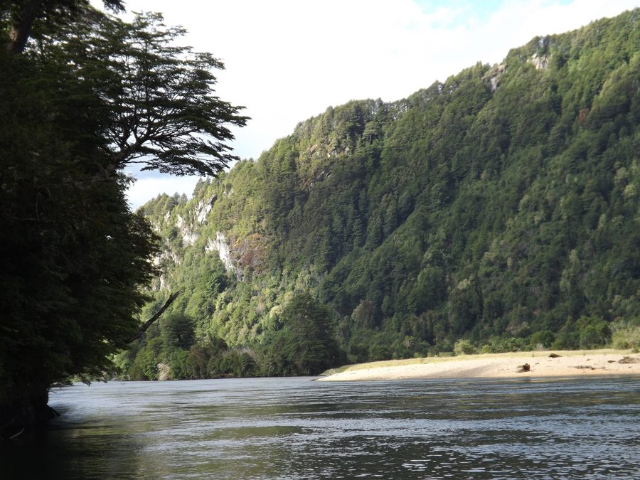 Il Río Blanco presso Puerto Aysén in Cile