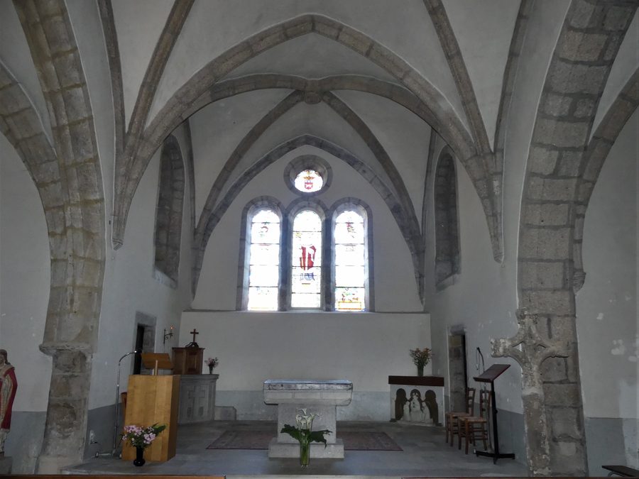 Coro della chiesa di Golinhac, Aveyron, Francia