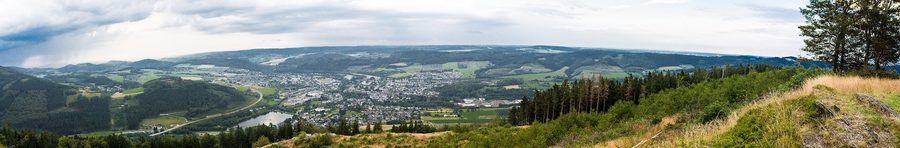 Ripresa panoramica di Olsberg nel circondario dell'Hochsauerland