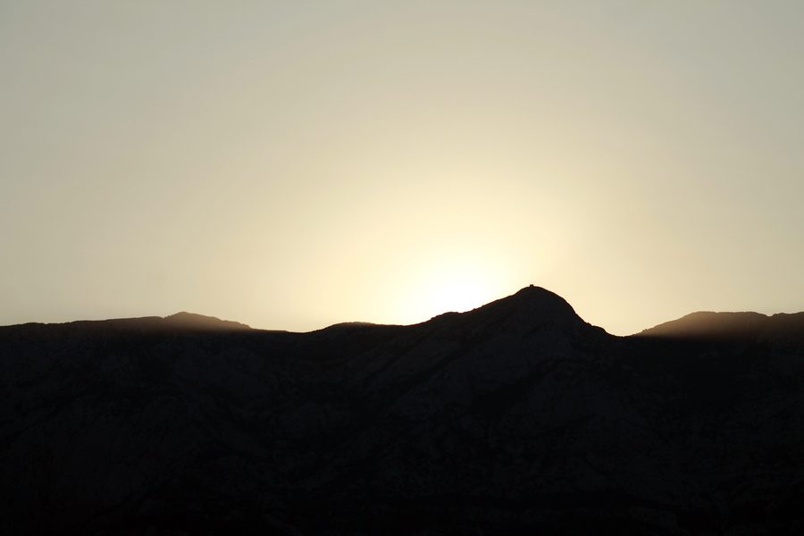 Massiccio del Biokovo presso Makarska alla luce del mattino