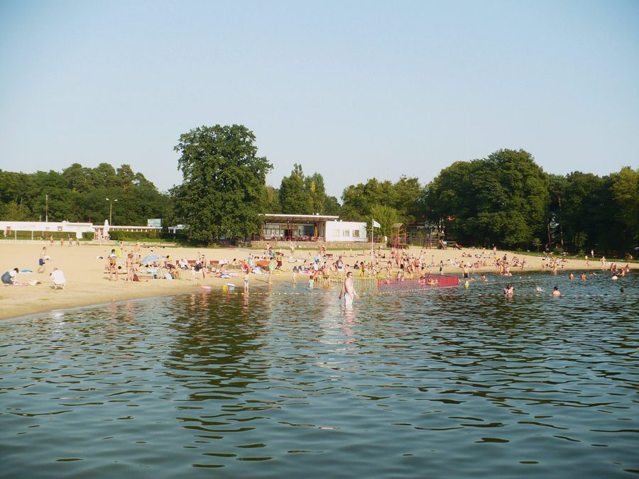 Spiaggia sul lago Rudnickie Wielkie