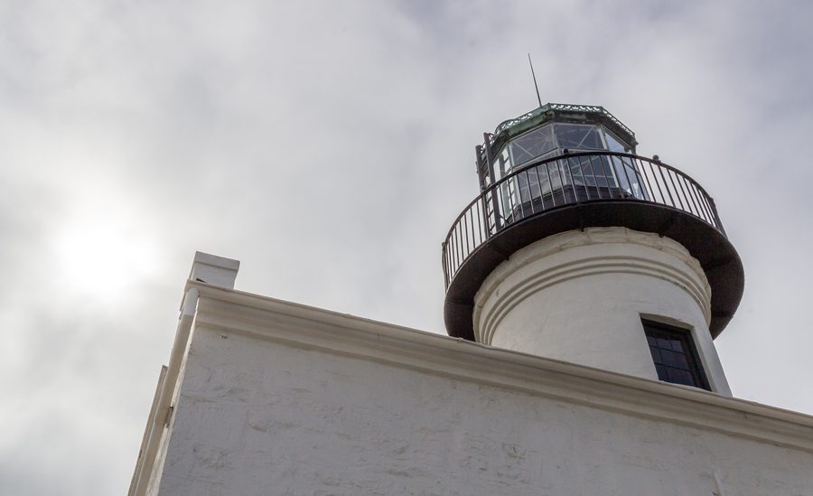 Faro storico di Point Loma a San Diego, California