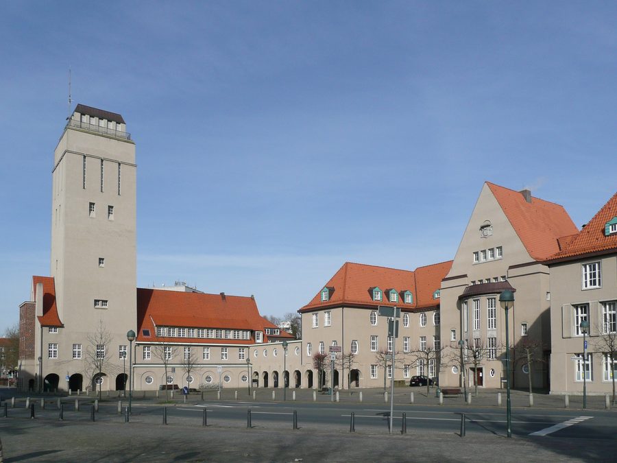 Torre dell’acqua e municipio a Delmenhorst