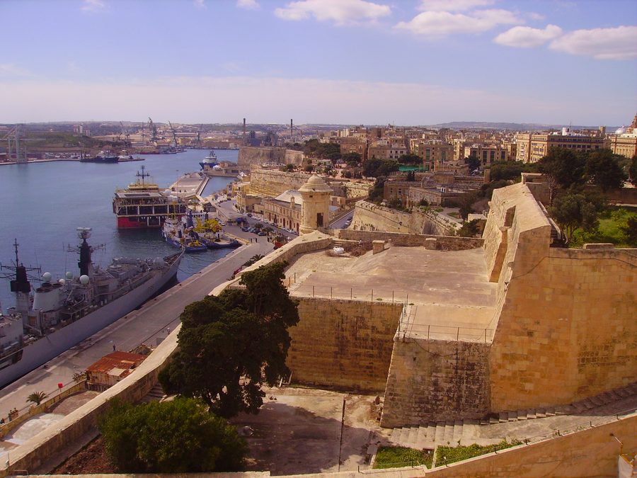 Mura storiche di Valletta a Malta