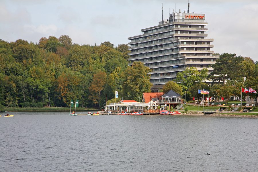 Lungolago Dieksee a Malente nell’Holsteinische Schweiz