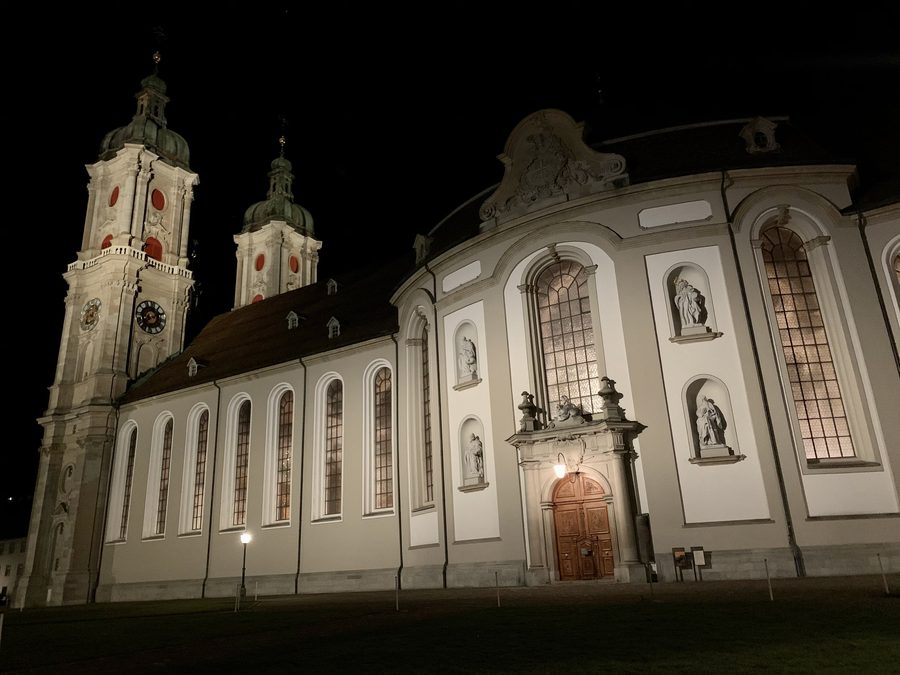 The cathedral in the Stiftsbezirk of St. Gallen.