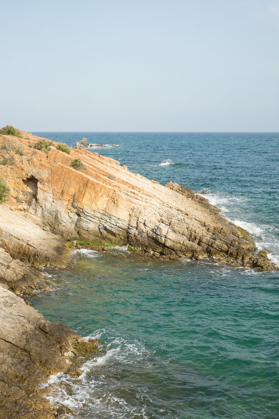 Costa rocciosa a El Haouaria, Tunisia
