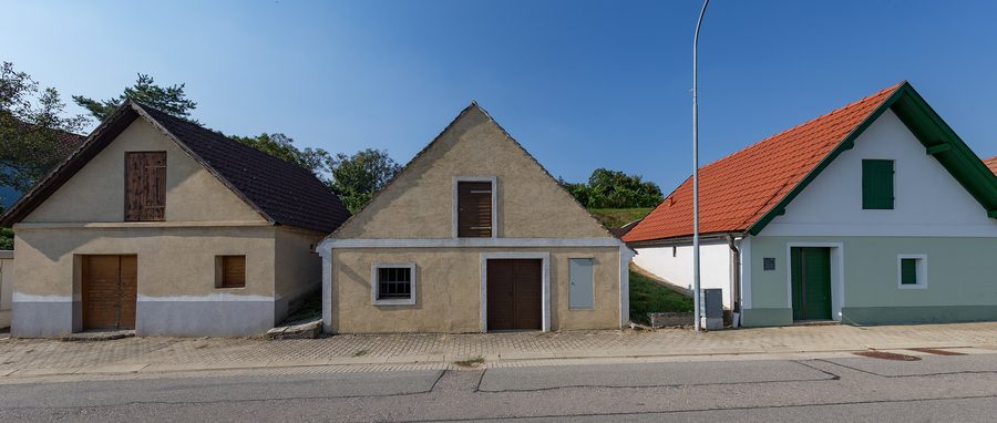Storica via delle cantine Neuer Weg a Falkenstein nel Weinviertel