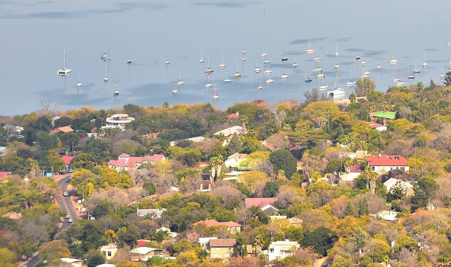 Vista su Schoemansville nell'area di Hartbeespoort