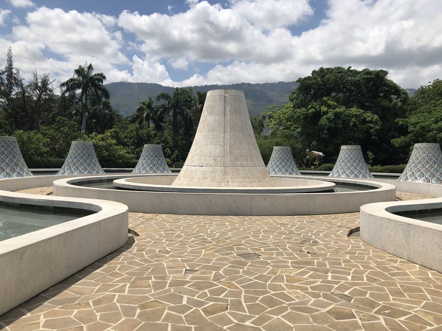 Dachterrasse des Musée du Panthéon National Haïtien in Port-au-Prince