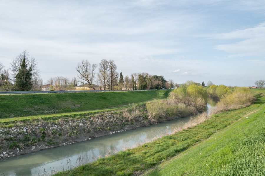 Panaro presso Ravarino nella provincia di Modena