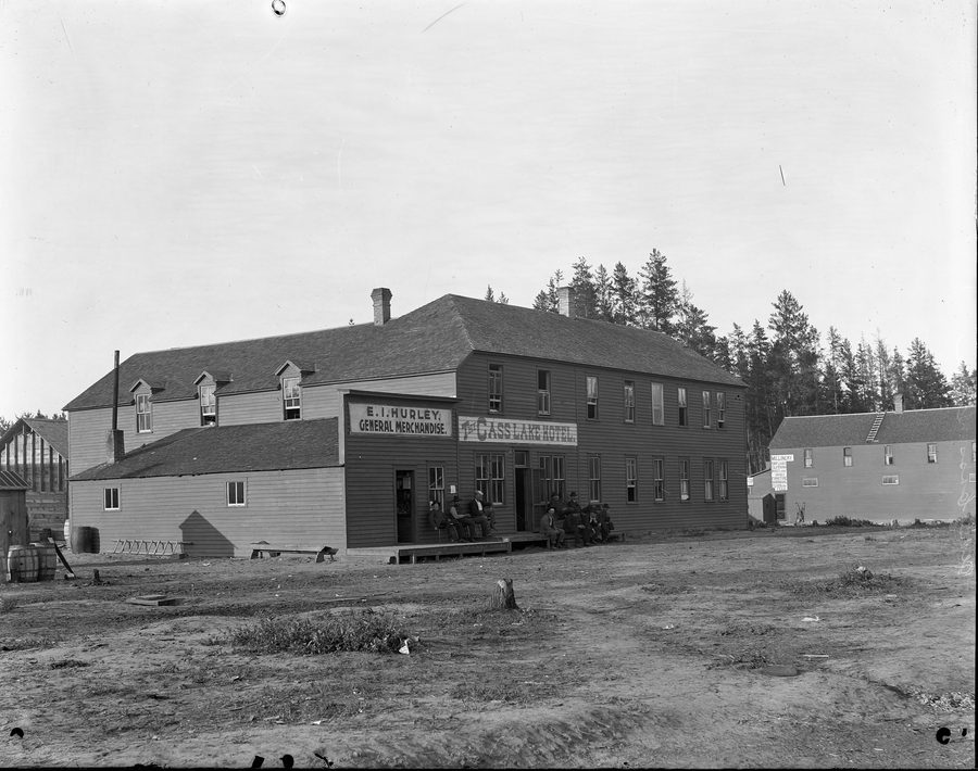 Historic First Hotel and drygoods store in Cass Lake, Minnesota
