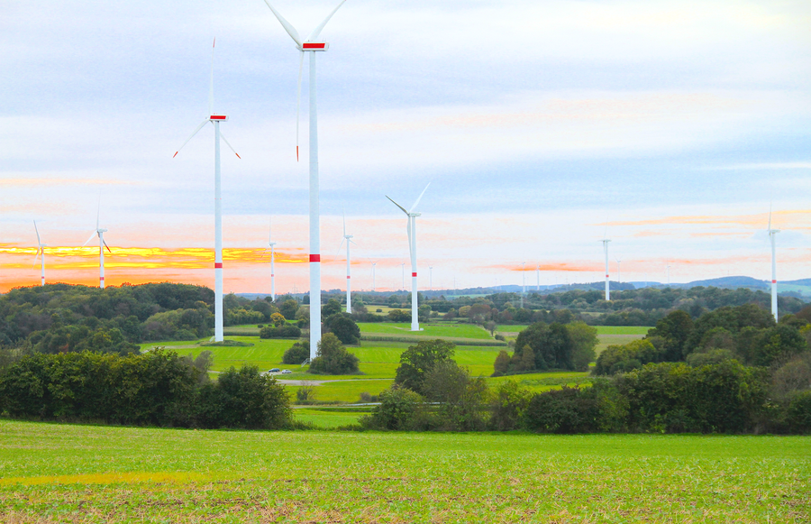 Blick über das Breitefeld auf dem Hessischen Landrücken zwischen Flieden-Rückers und Schlüchtern-Elm
