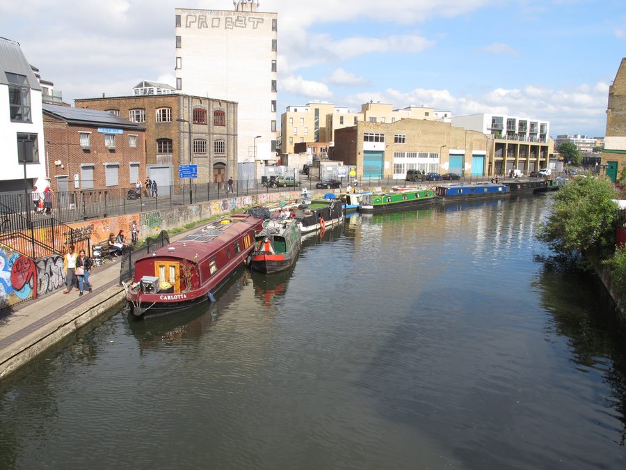 Case galleggianti sul Regent’s Canal a Hackney