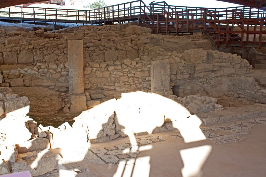Rovine della Casa di Eustolios nell’antico sito di Kourion a Cipro.