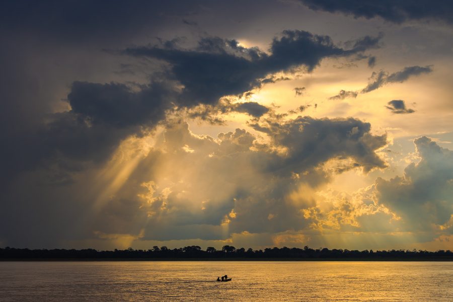 Paesaggio amazzonico in Colombia
