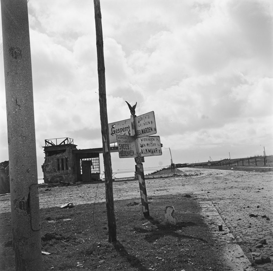 Posto di guardia tedesco e bunker alla testa dell’Afsluitdijk