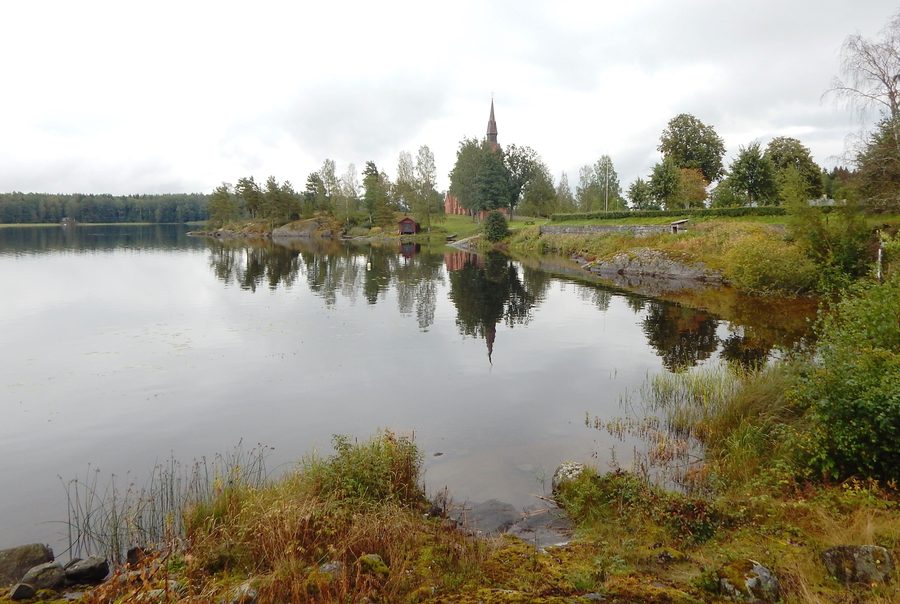 Lago Nysockensjön vicino a Ny Church nell’area intorno a Ottebol