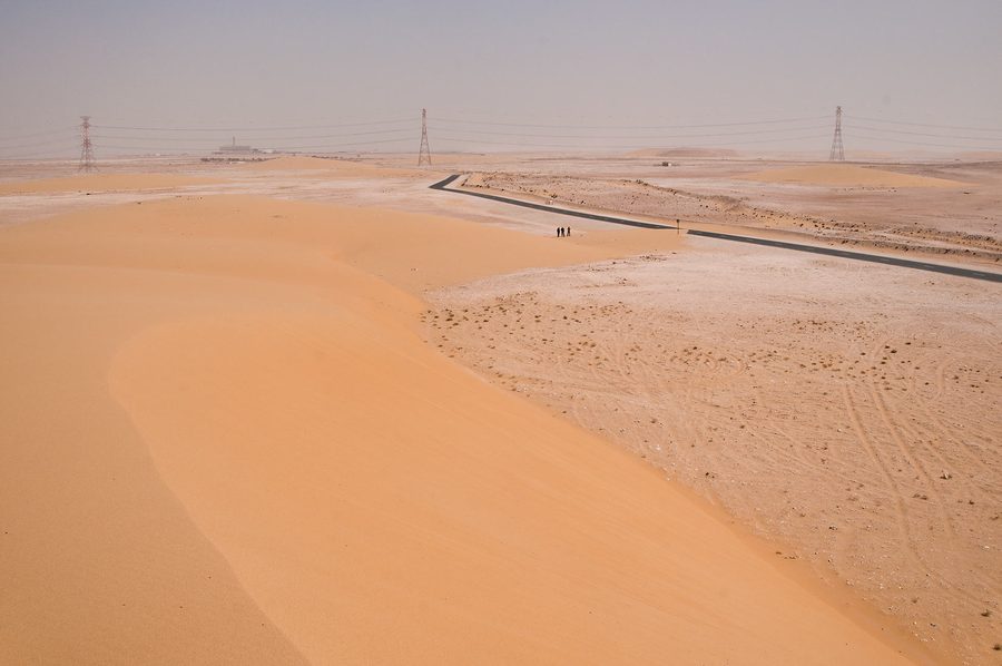Sanddünenlandschaft in Mesaieed, Katar