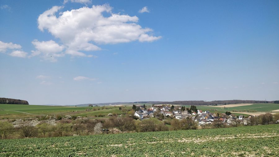 Blick von Süden über Reckenroth in das Dörsbachtal