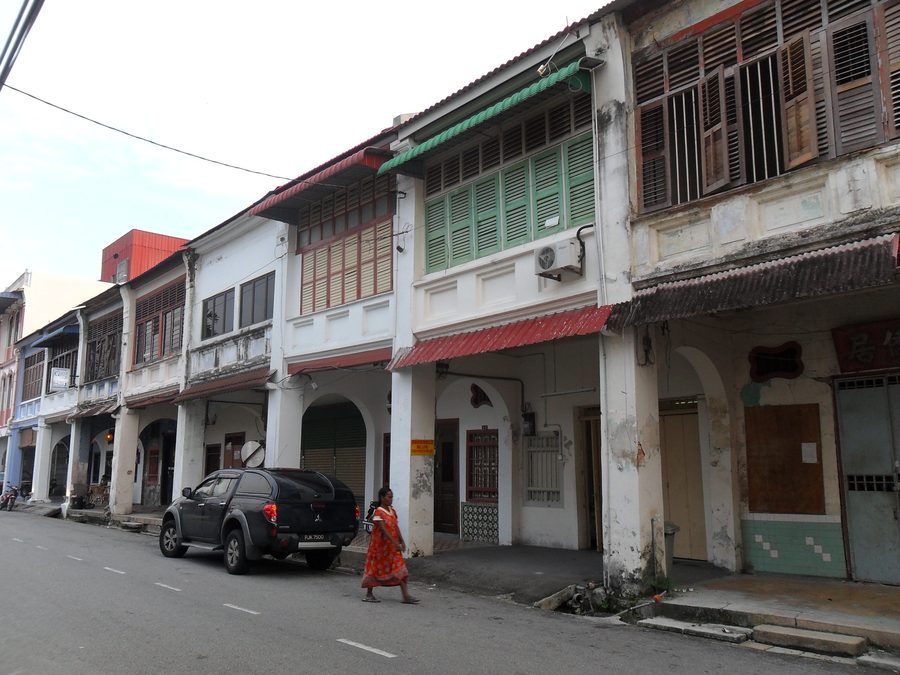Scena di strada a George Town, Penang