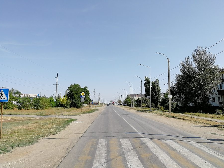 Vista dell’insediamento di Srednjaja Achtuba nell’oblast’ di Volgograd