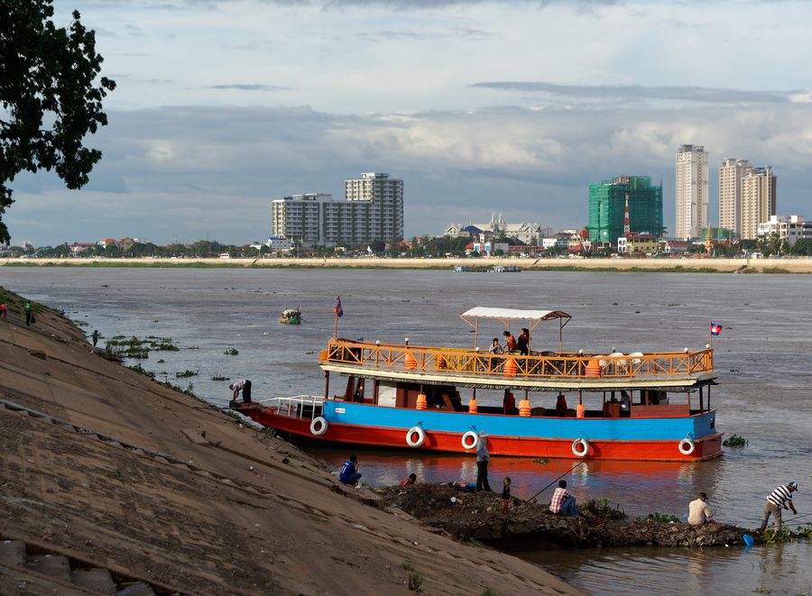 Der Mekong in Phnom Penh, Kambodscha