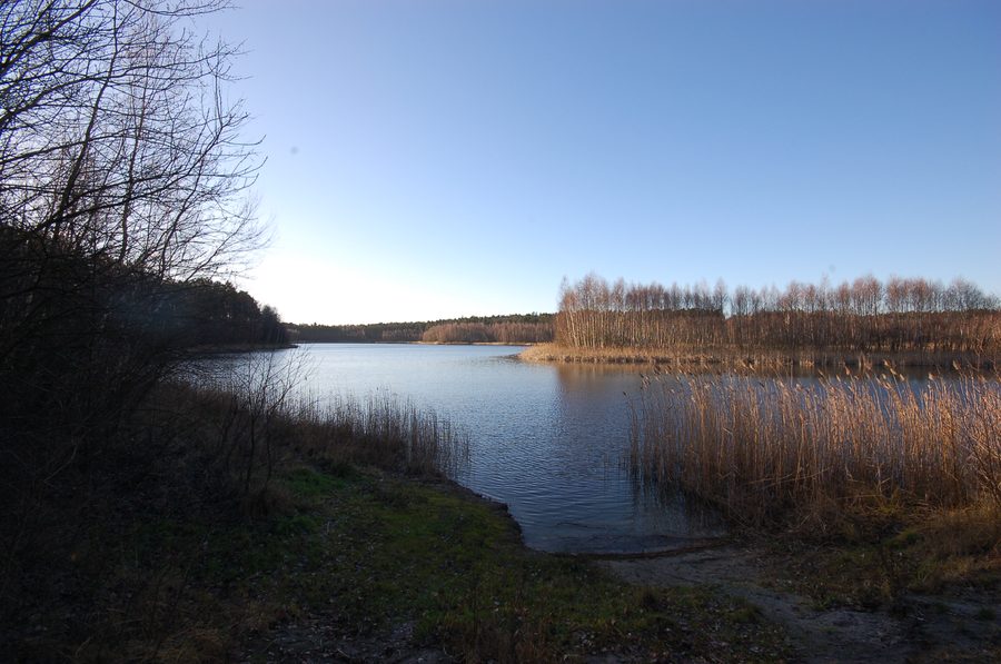 Lago Długie vicino a Rogowo a Żnin, Polonia