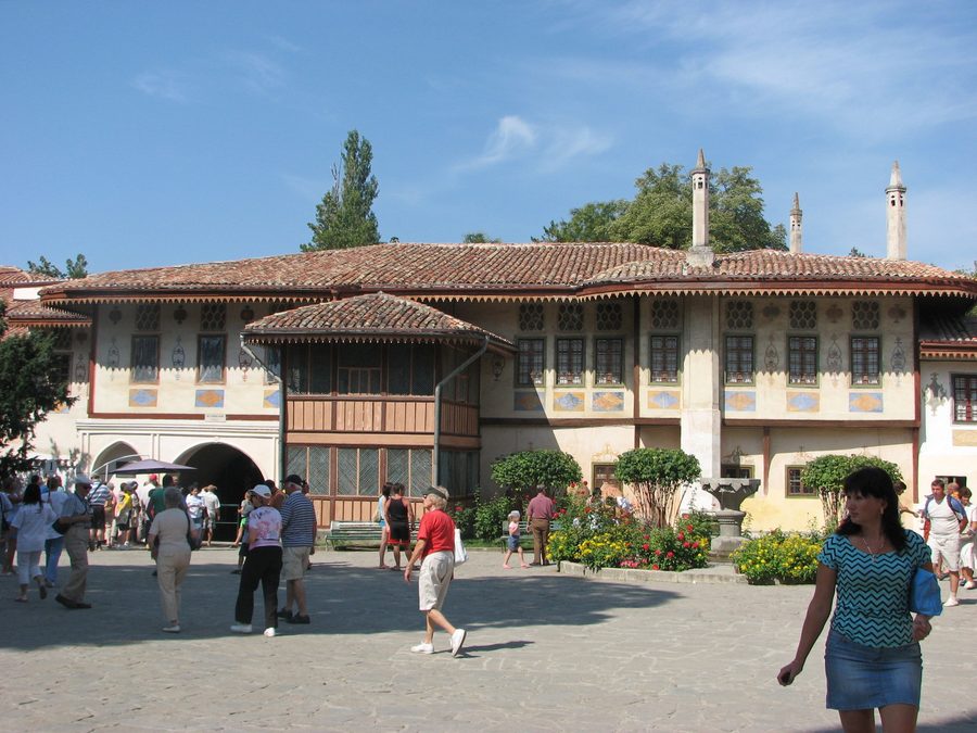 L'edificio principale del Palazzo di Bachchisaray in Crimea.