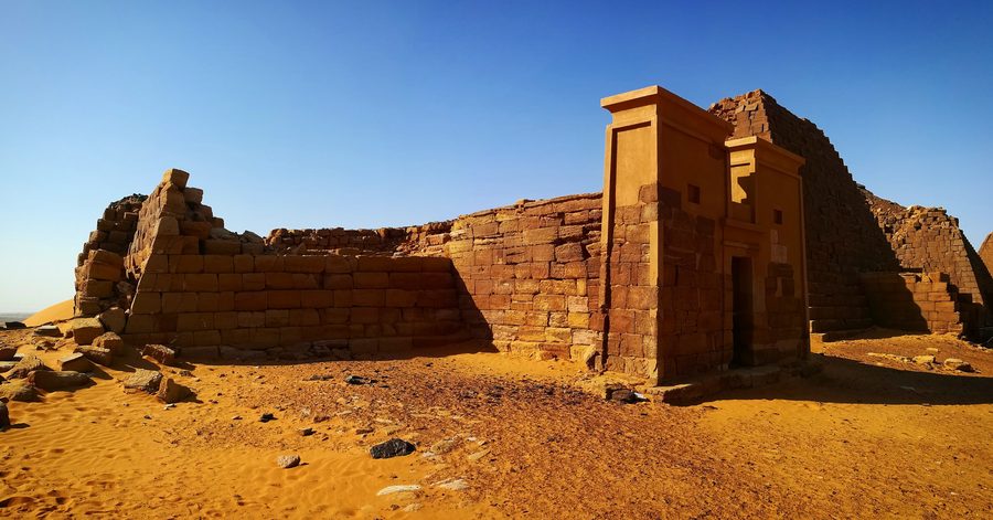 Piramidi di Meroe a Bajrawiya in Sudan