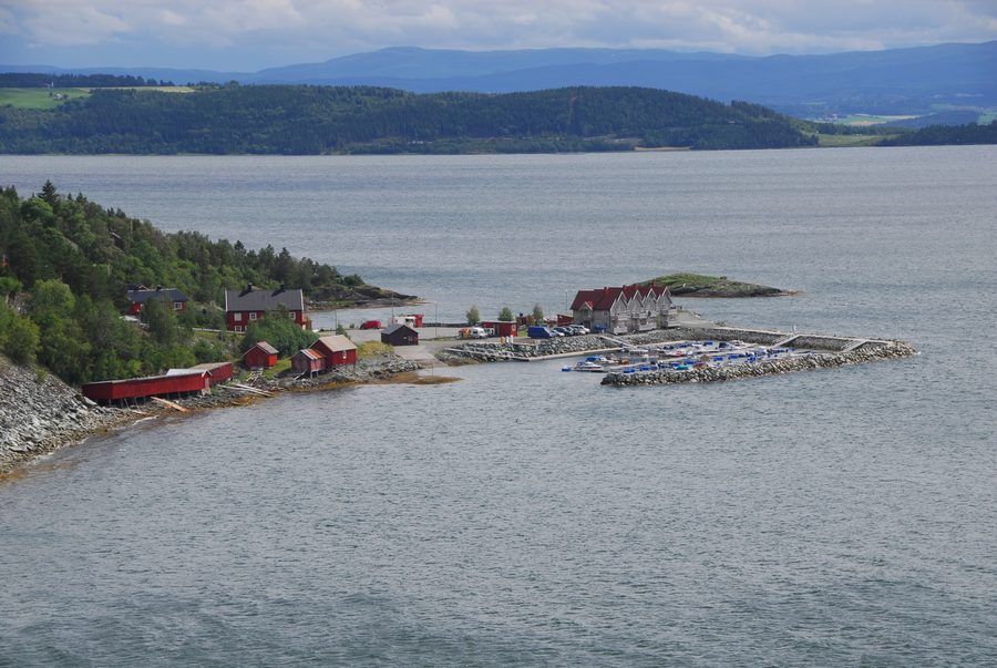 Vangshylla vista dal ponte di Skarnsund