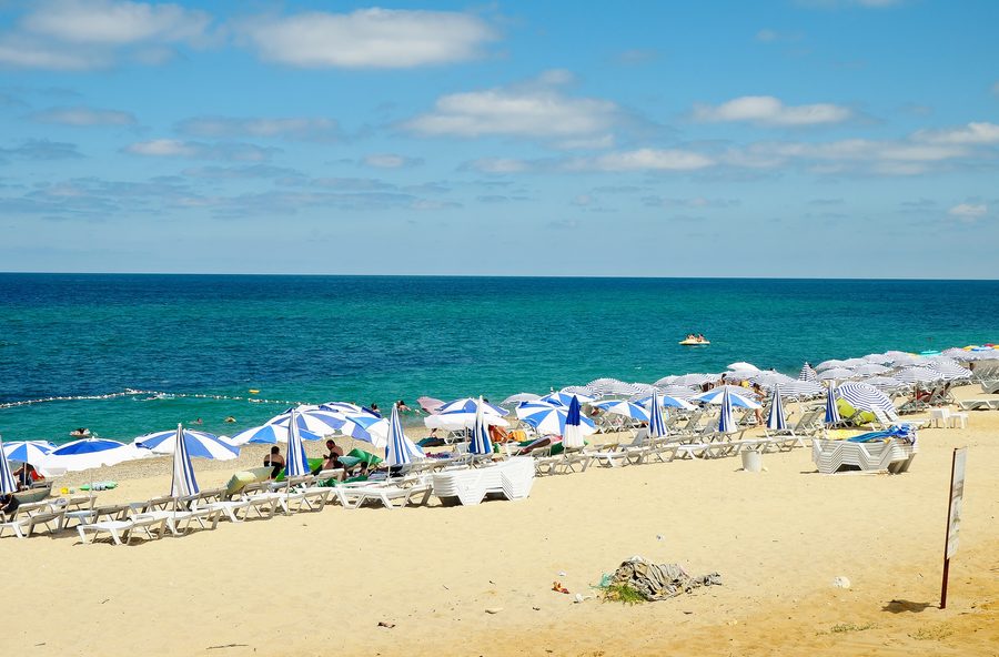 Spiaggia di Yalıköy a Çatalca sulla costa del Mar Nero della provincia di Istanbul