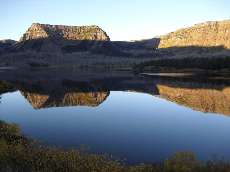 Sunrise over Trappers Lake in the Flat Tops Wilderness Area, Colorado