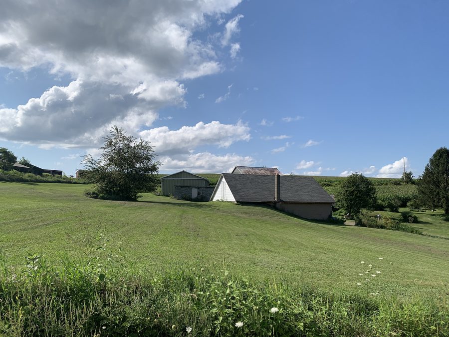 Landschaftsansicht von der Picnic Grove Road in Numidia, Pennsylvania