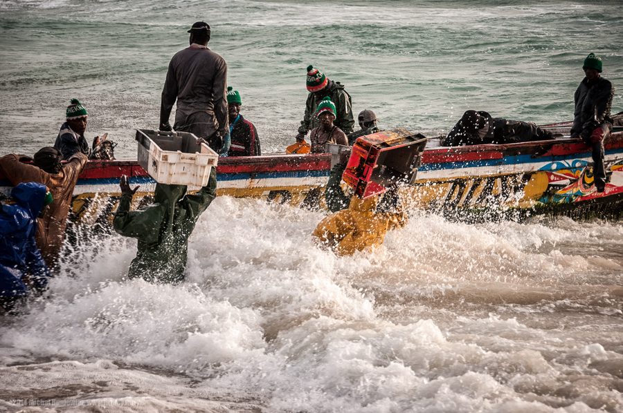 Spiaggia dei pescatori a Nouakchott