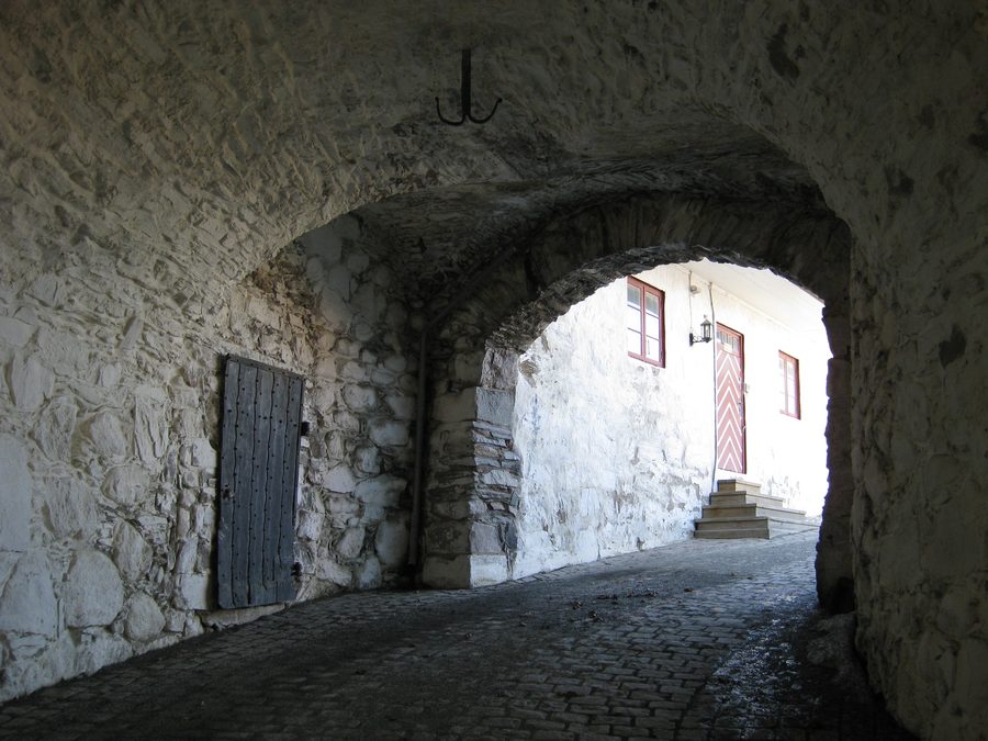 Tunnel d’ingresso della fortezza di Kongsvinger in Norvegia